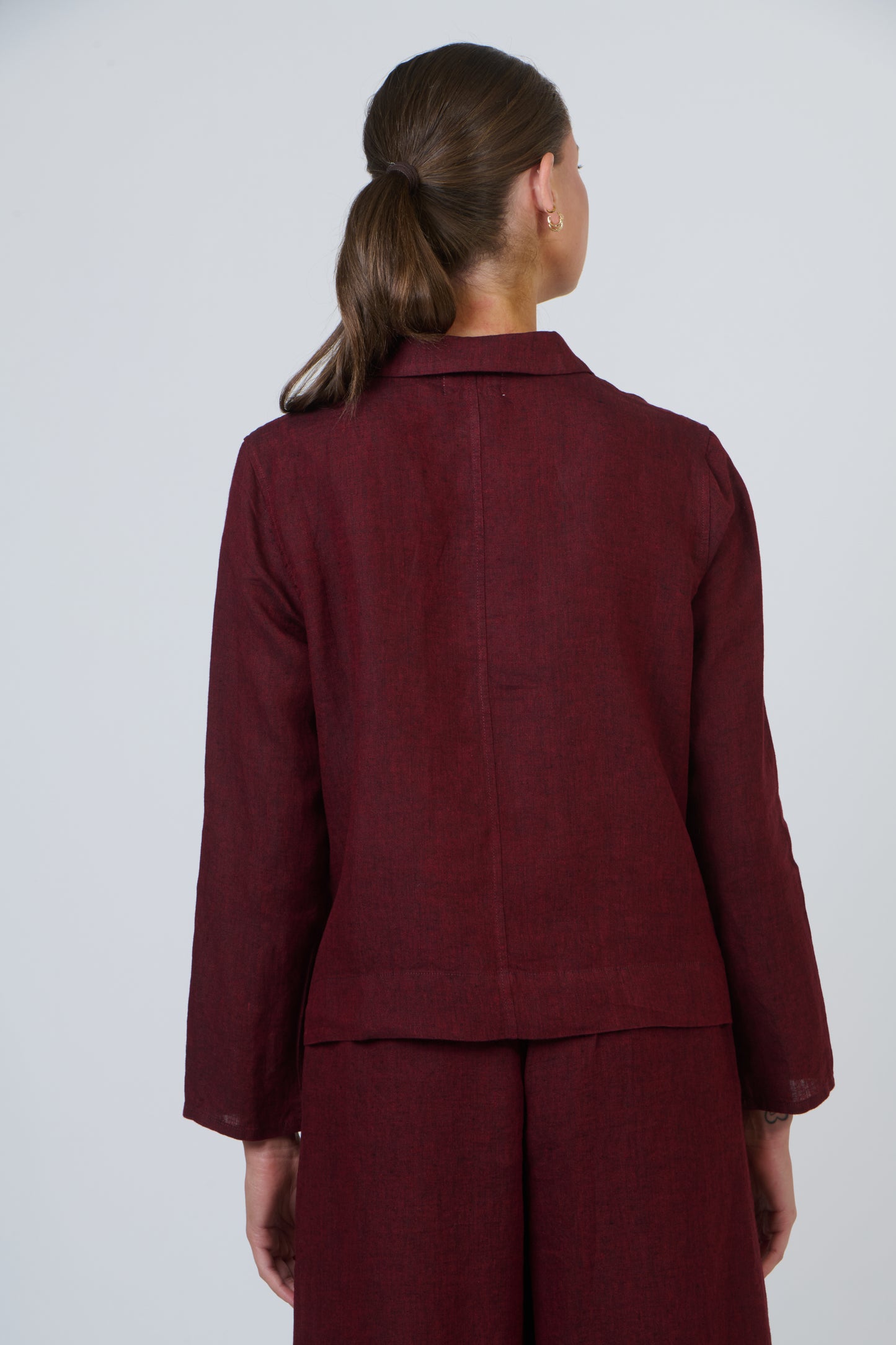 Naturals by O & J GA647 Ladies Shirt in Redwood