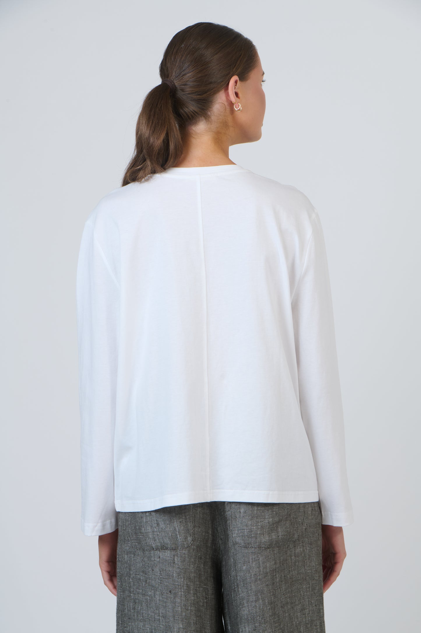 Naturals by O & J GA667 Ladies Top in White