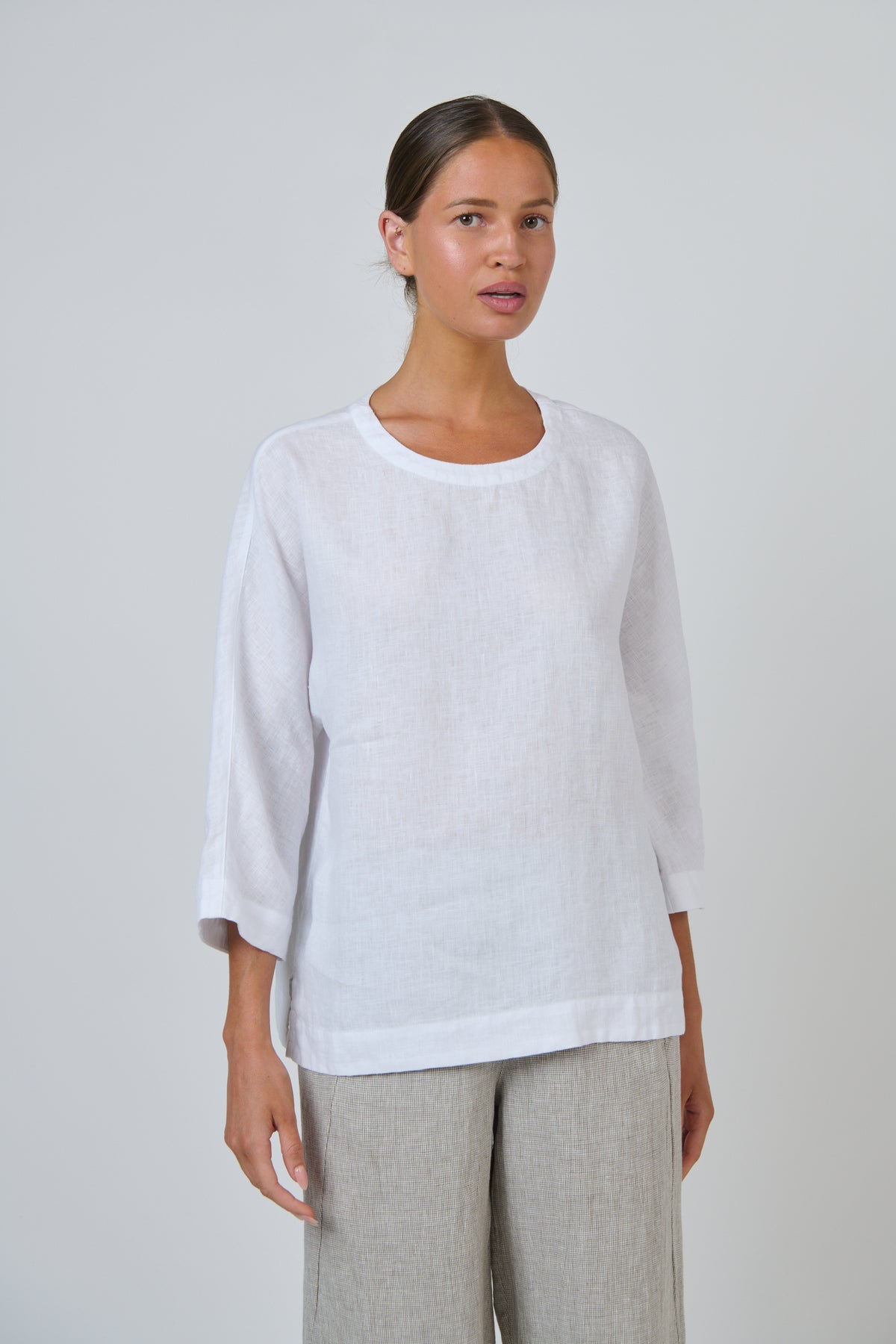 Naturals by O & J - Rose Linen Top