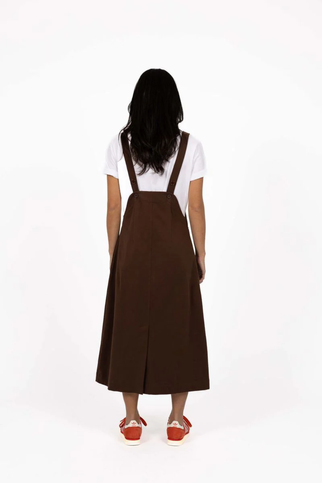 Humidity T-Shirt Pinafore in Chocolate