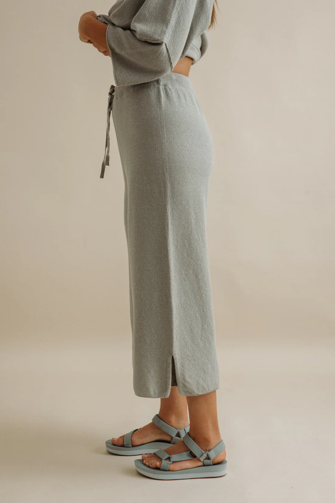 Talamaya Retreat Cotton Twist Pant Thyme Combo