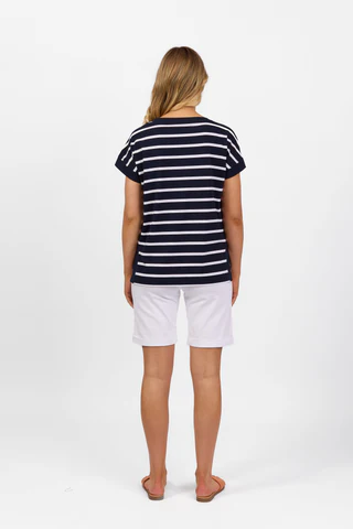 Vassalli Drop Sleeve Top Ink