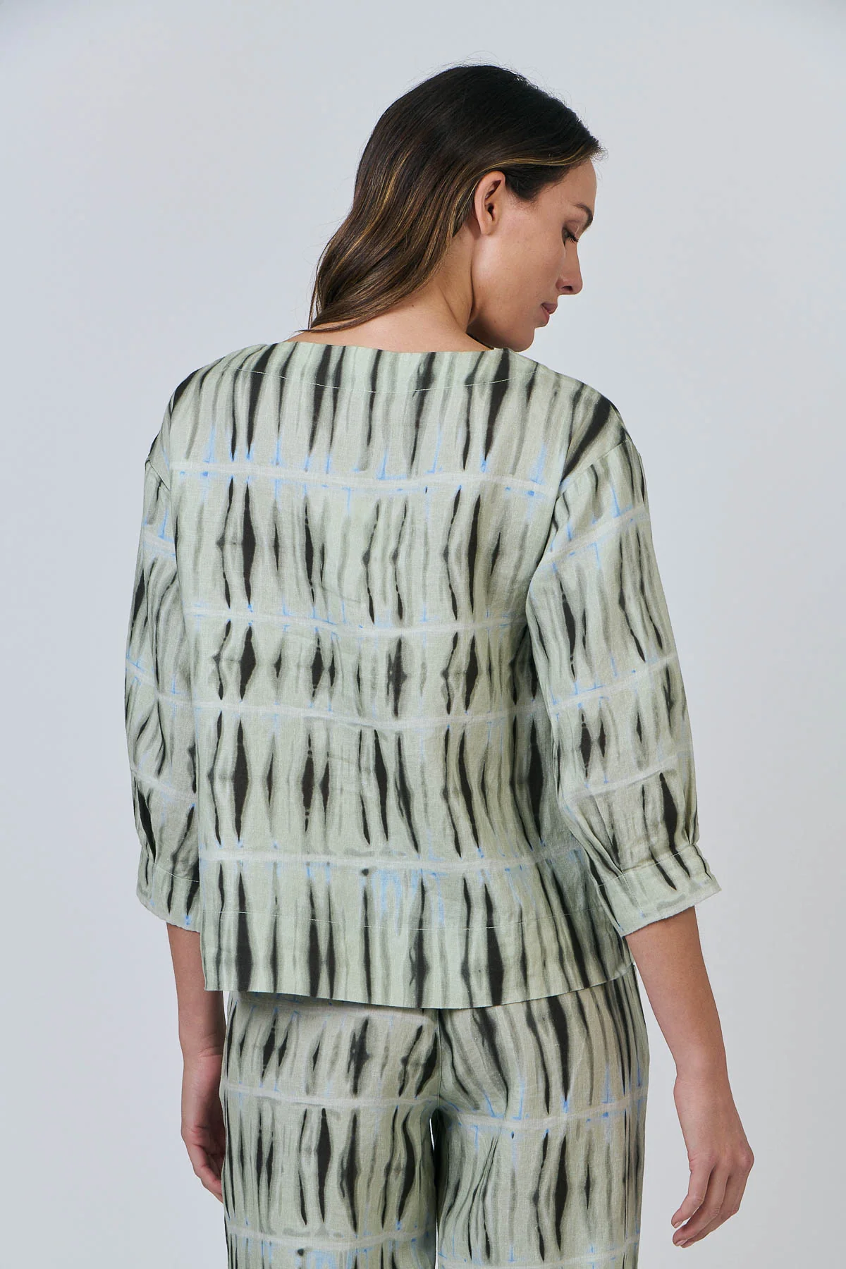 Naturals by O & J GA641 Ladies Top in Exposure Print