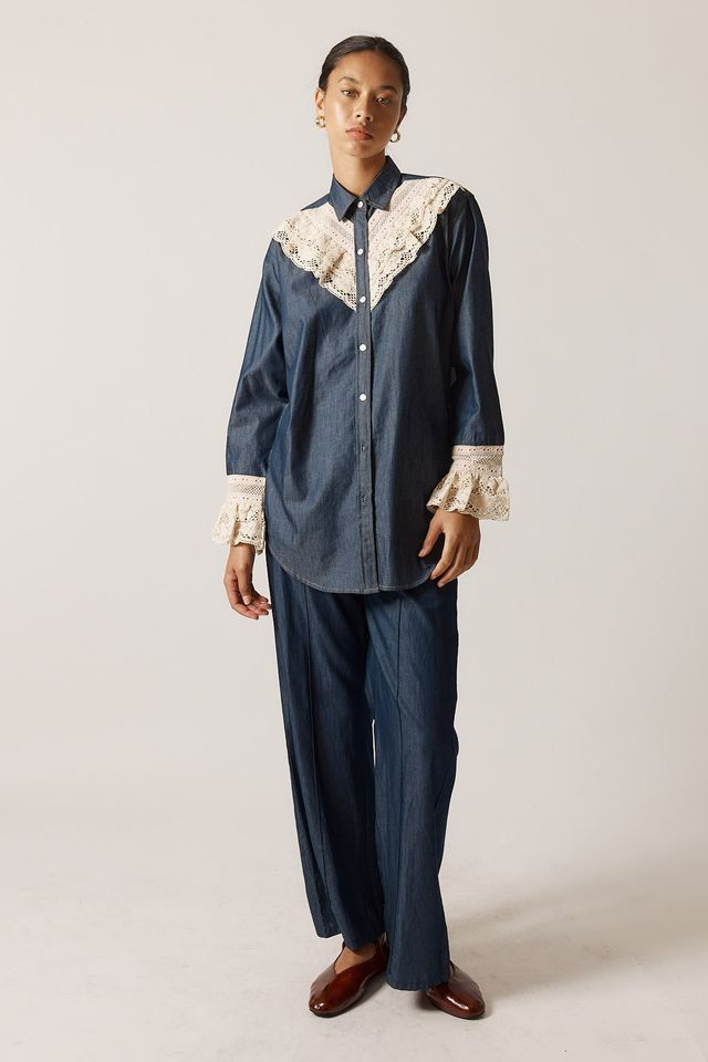 Ruby Yaya Annie Get Your Gun Shirt - Denim