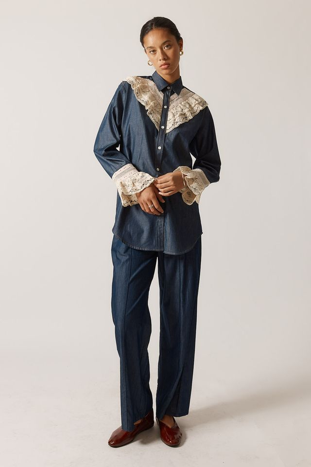 Ruby Yaya Annie Get Your Gun Shirt - Denim