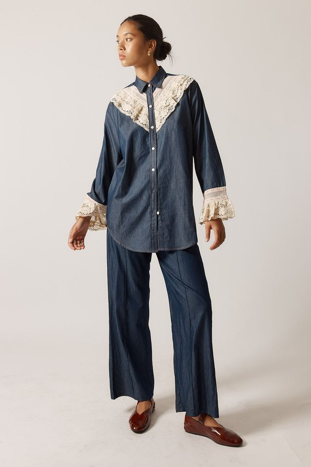 Ruby Yaya Annie Get Your Gun Shirt - Denim