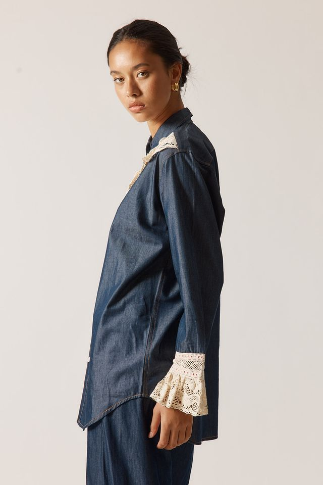 Ruby Yaya Annie Get Your Gun Shirt - Denim