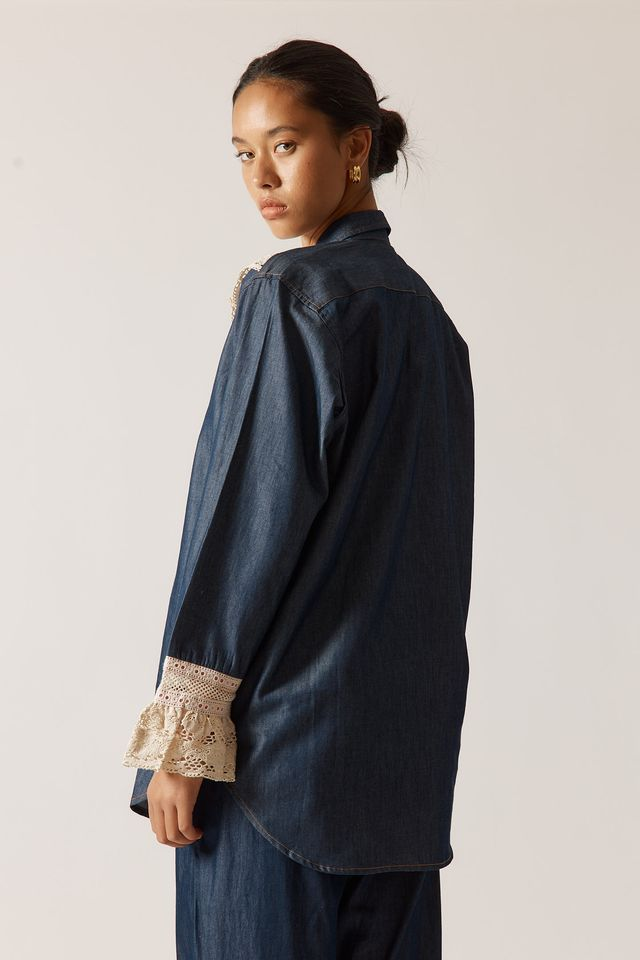 Ruby Yaya Annie Get Your Gun Shirt - Denim