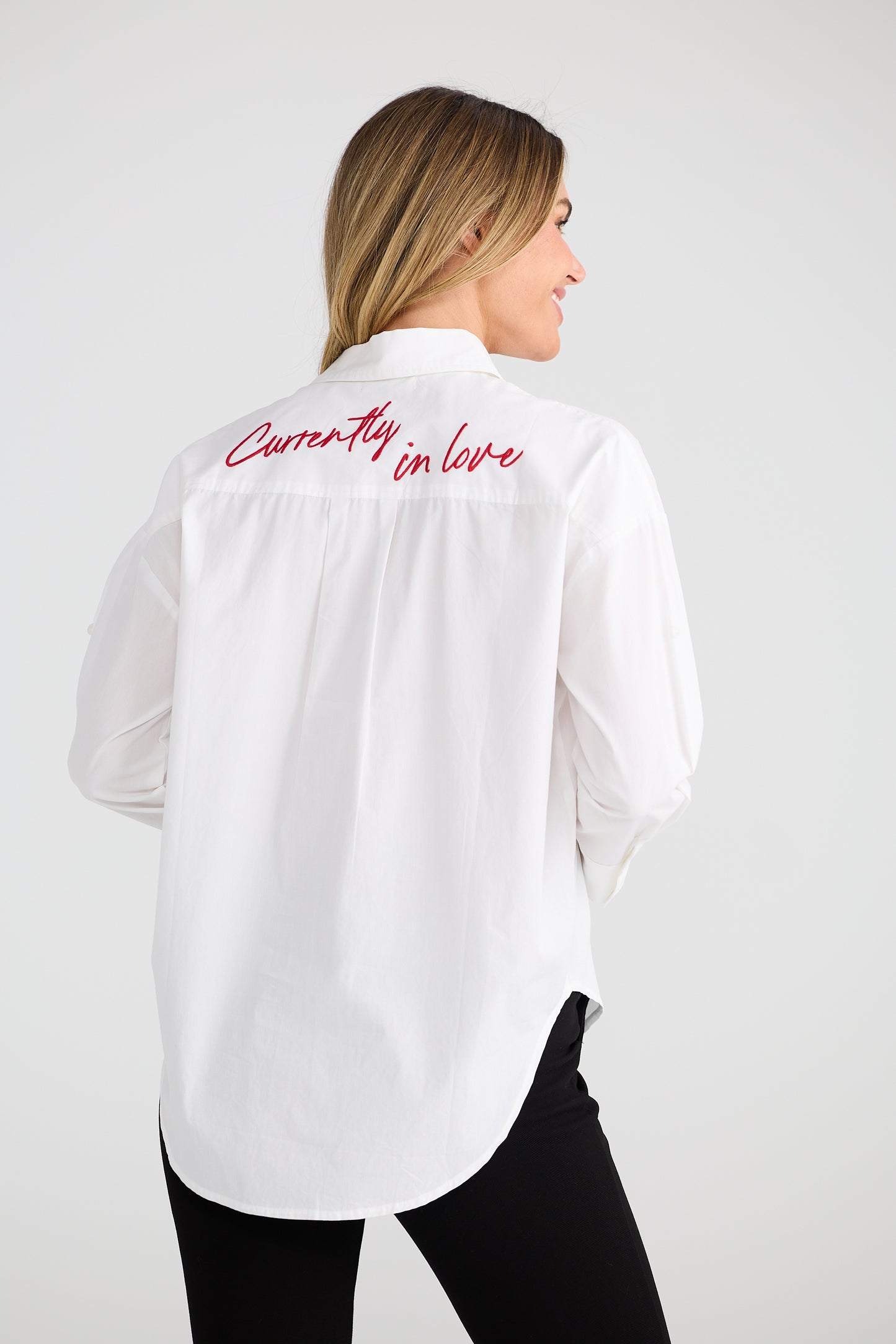 Brave & True Thea Shirt | White in Love