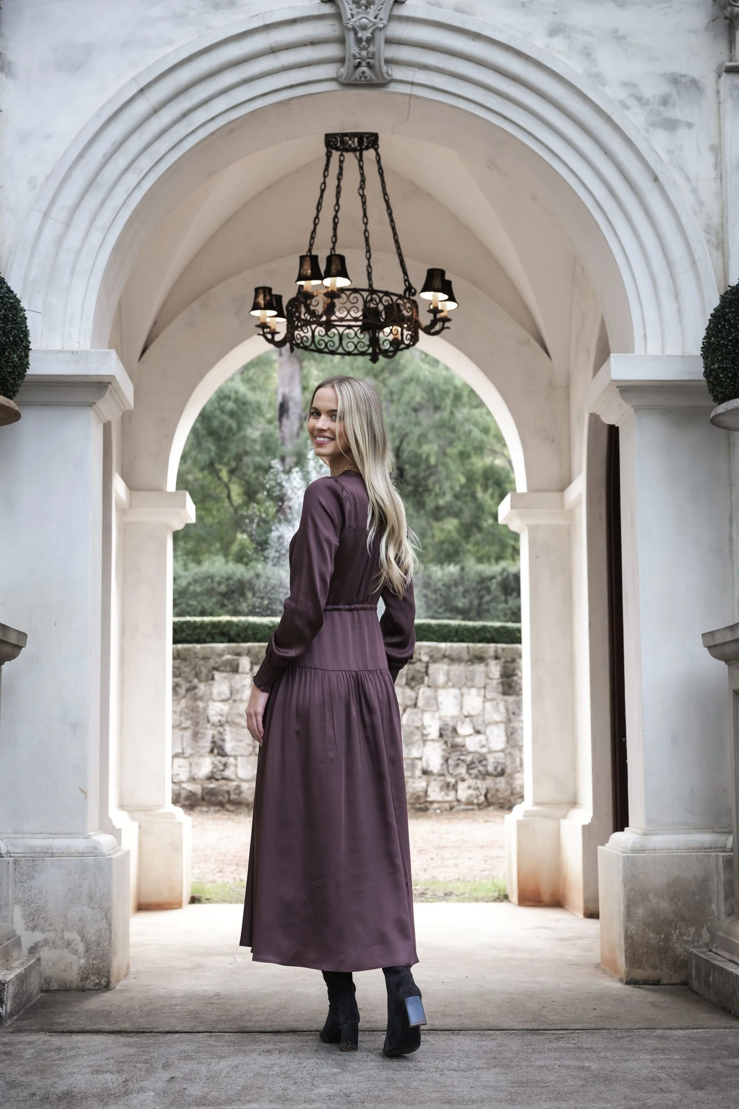 Humidity Celeste Dress in Cocoa