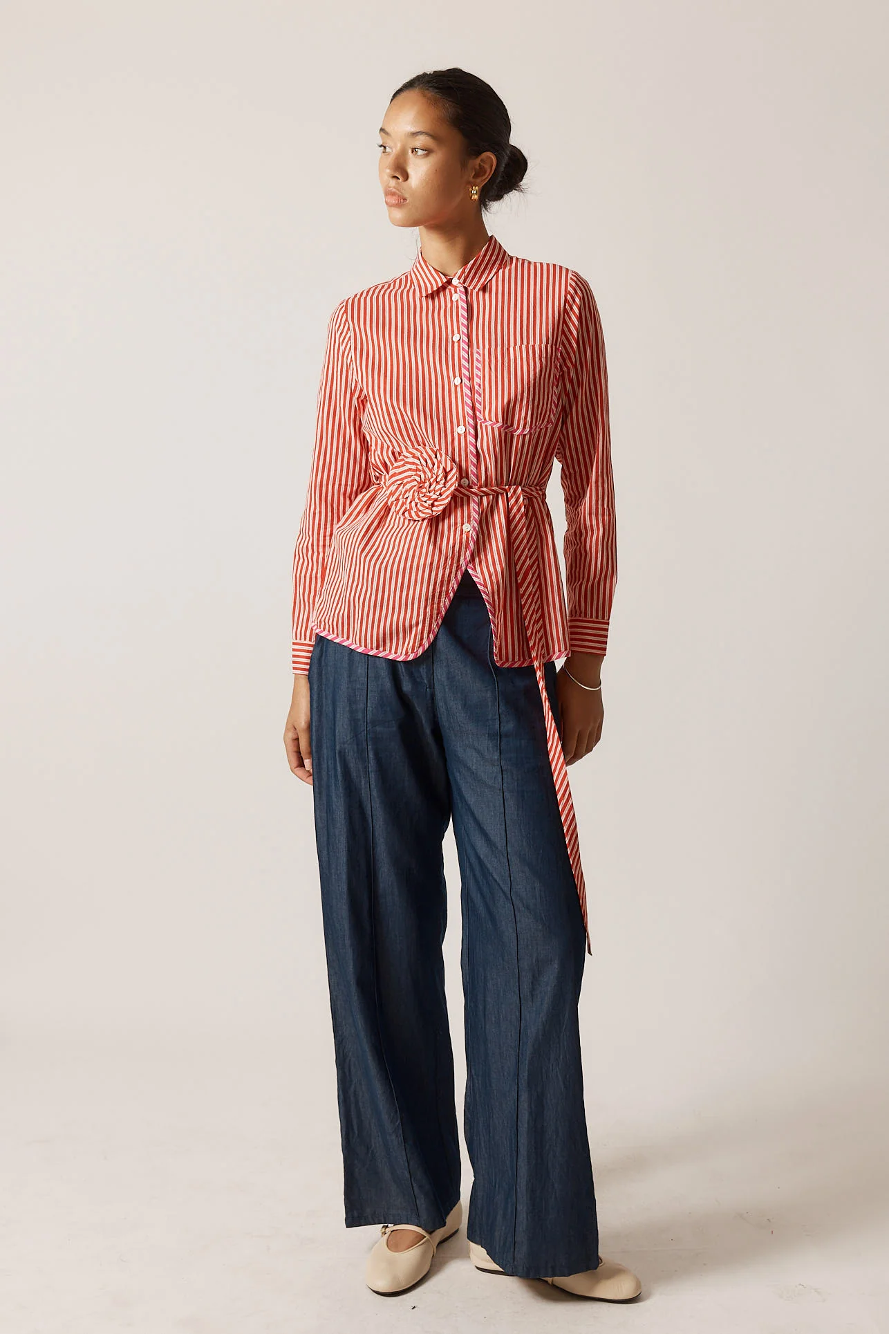 Countryside Rose Top in Red