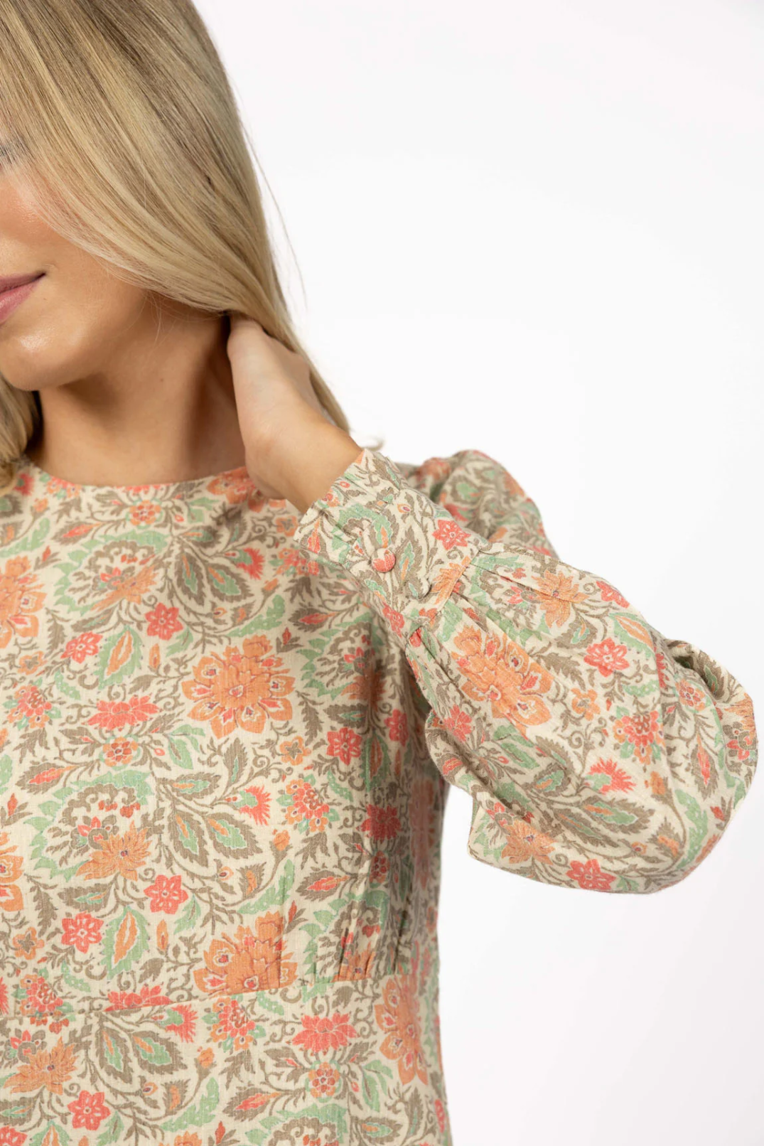 Humidity Florence Midi Dress in Citrus Print