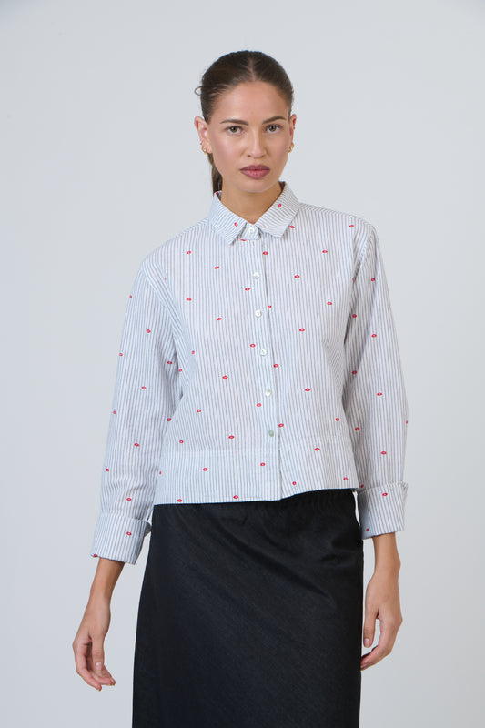 Naturals by O & J GA546 Ladies Shirt in Hot Lips