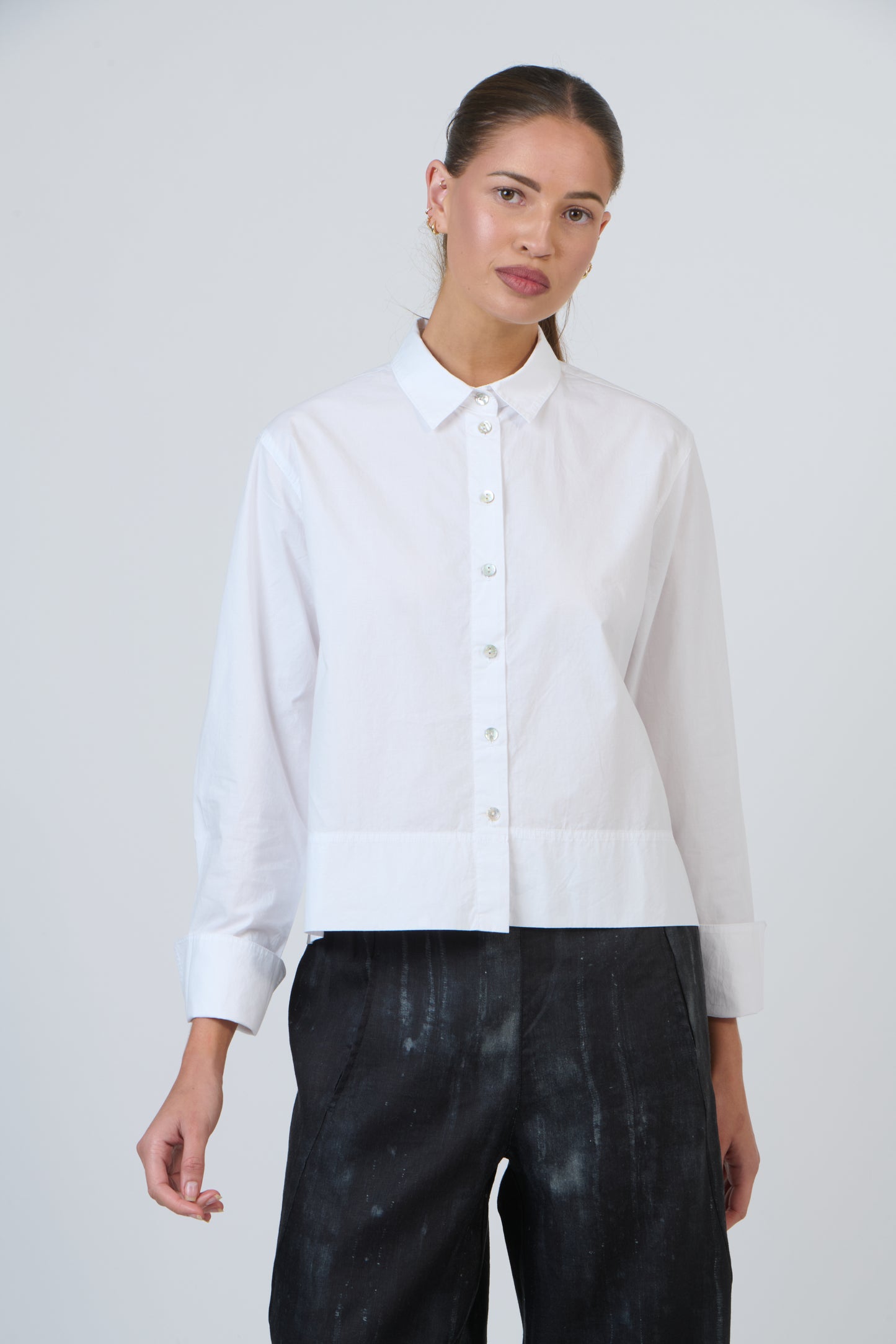 Naturals by O & J GA546 Ladies Shirt in White