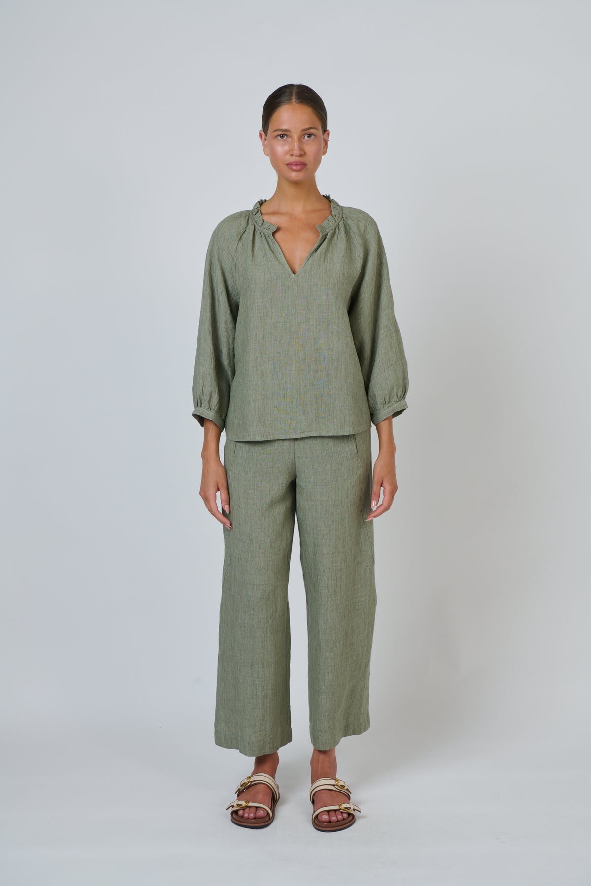 Naturals by O & J - Ana Linen Top