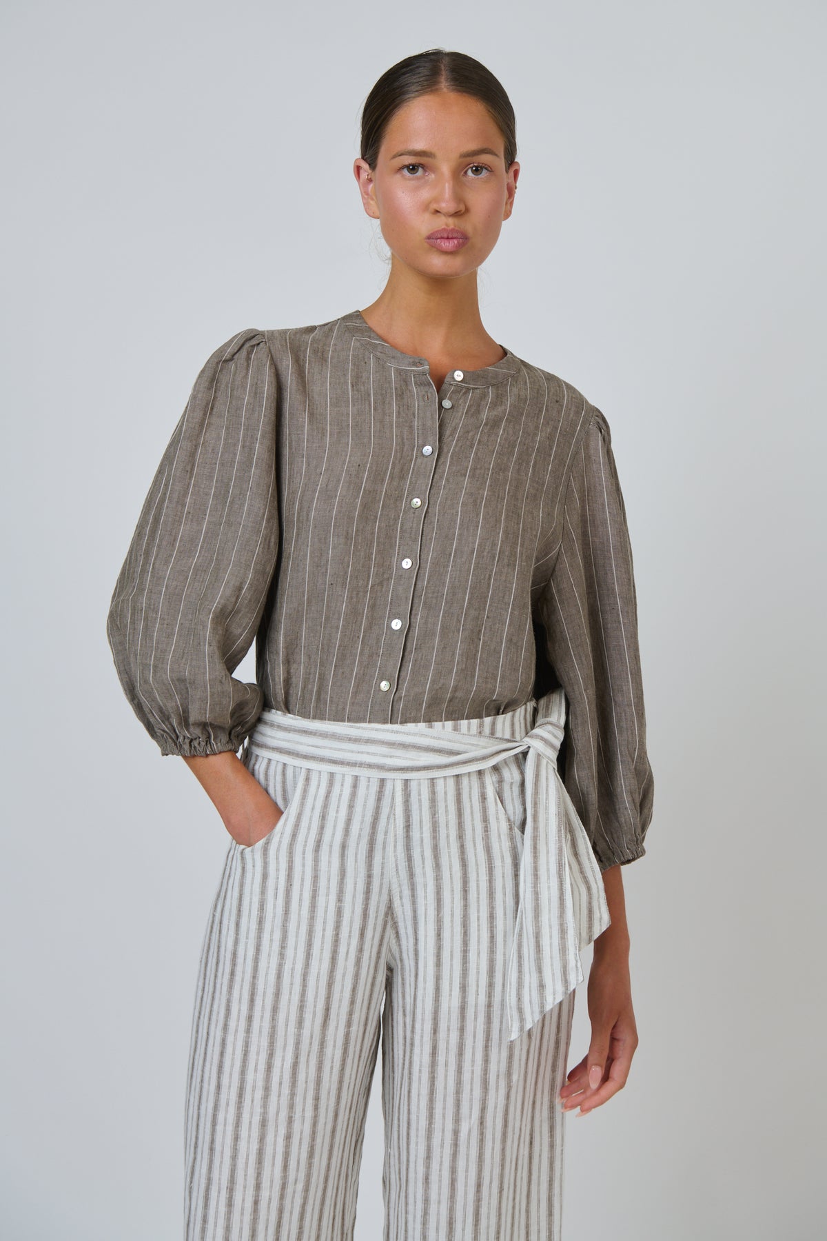 Naturals by O & J - Lucy Linen Top