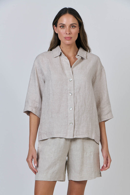 Naturals by O & J GA596 Blouse - Dune