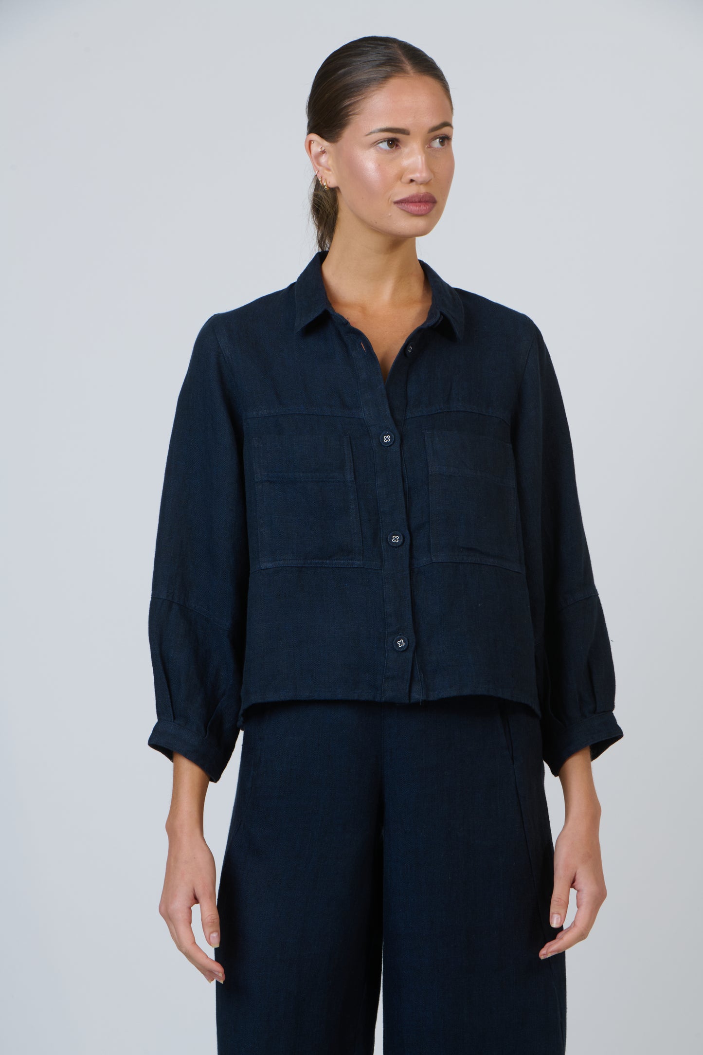 Naturals by O & J GA598 Ladies Jacket Shirt in Diplomat