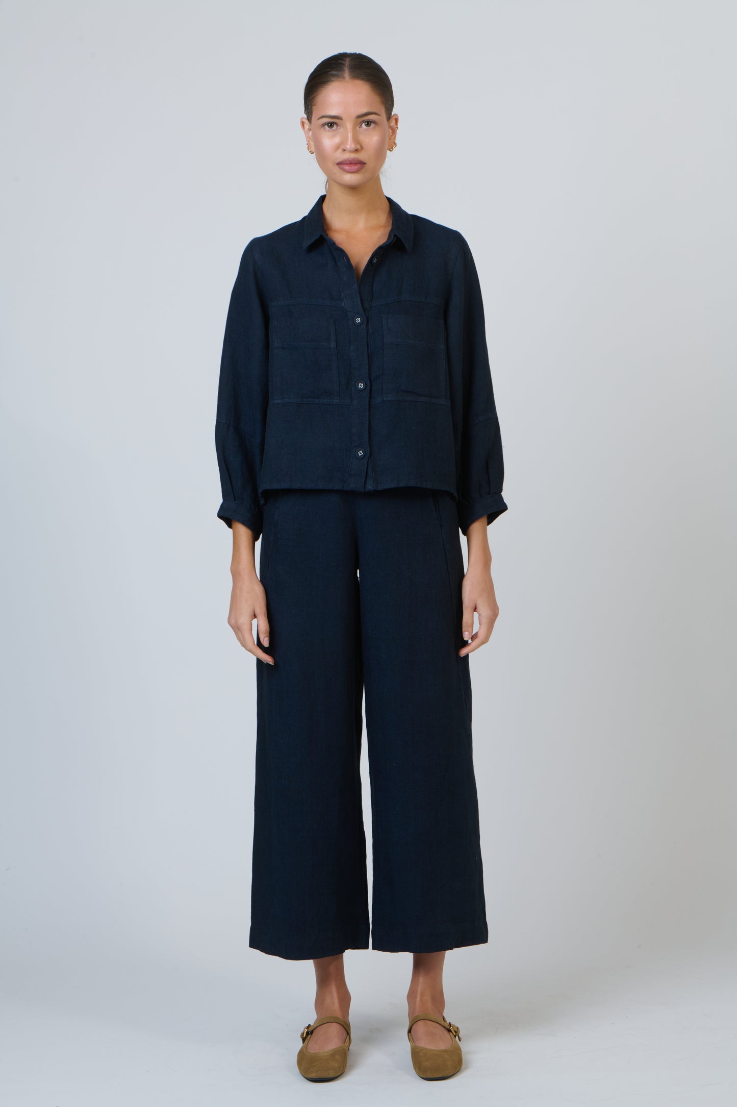 Naturals by O & J GA598 Ladies Jacket Shirt in Diplomat