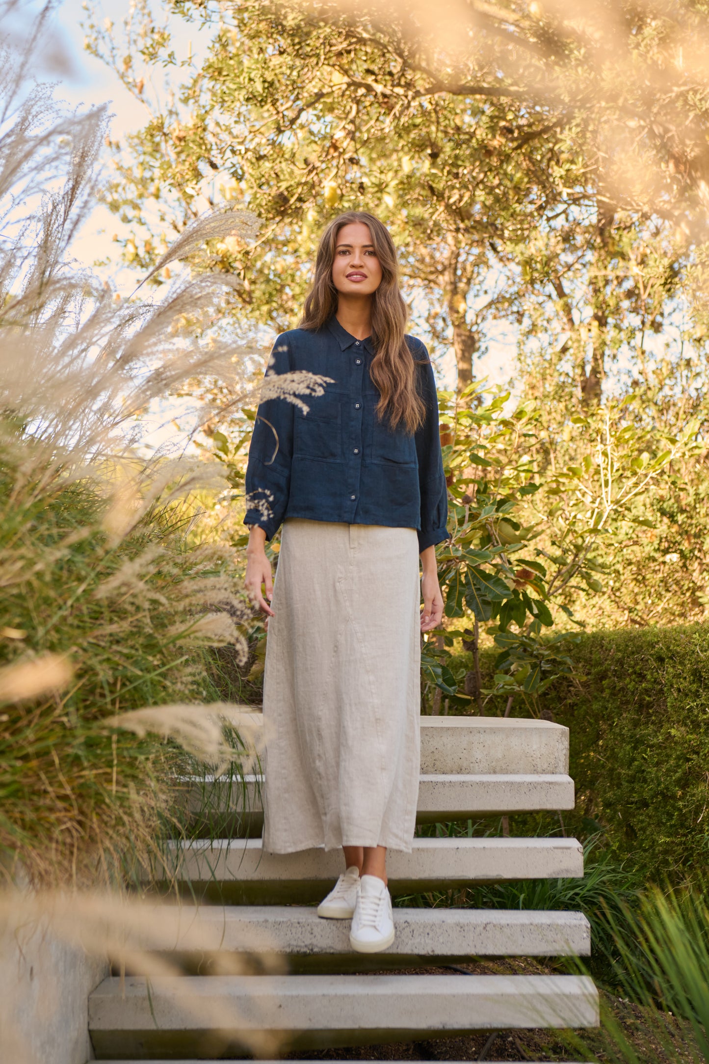 Naturals by O & J GA598 Ladies Jacket Shirt in Diplomat