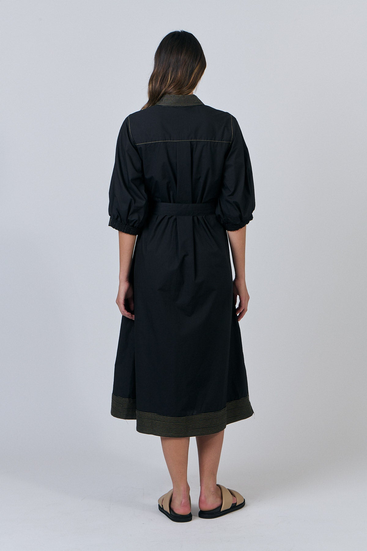 Naturals by O & J GA607 Black Midi Dress