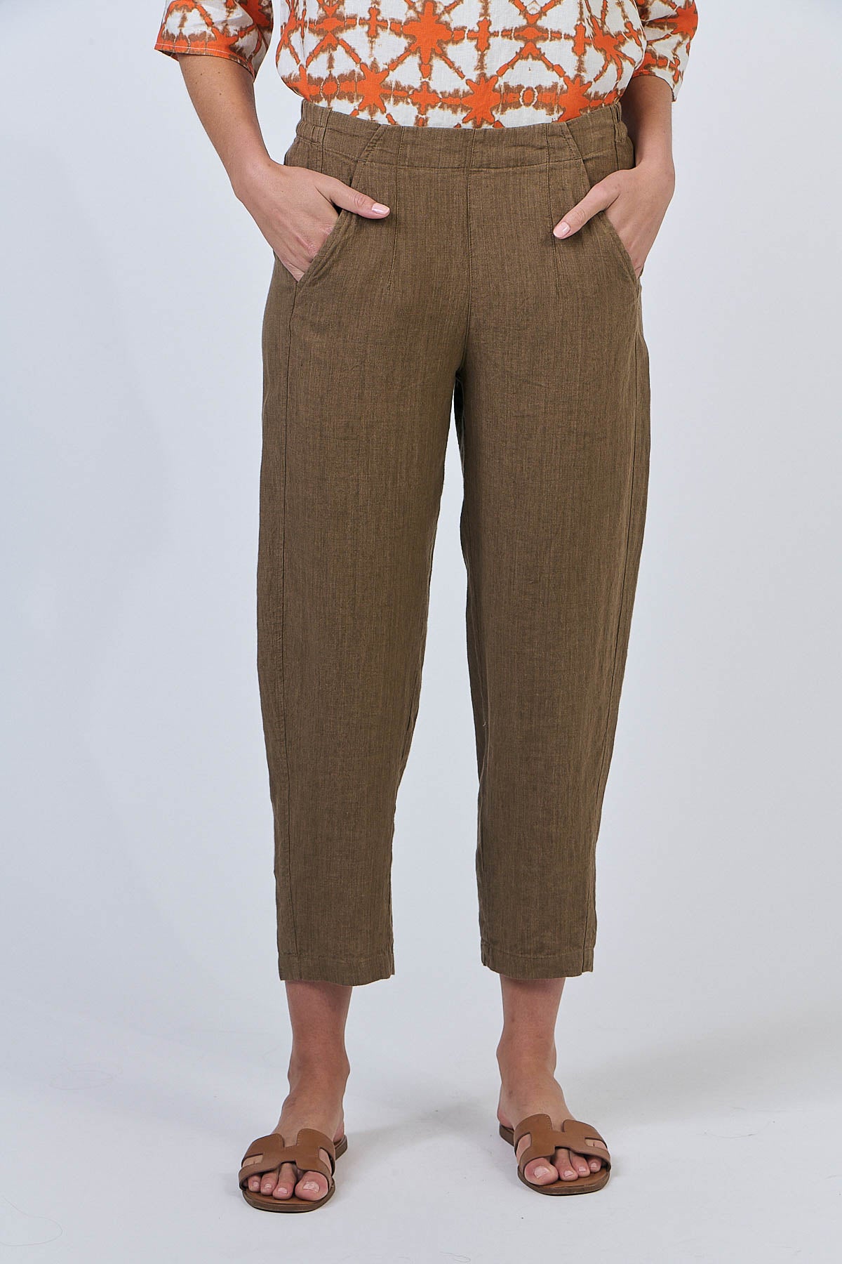 Naturals by O & J GA619 Cropped Pant Tobacco