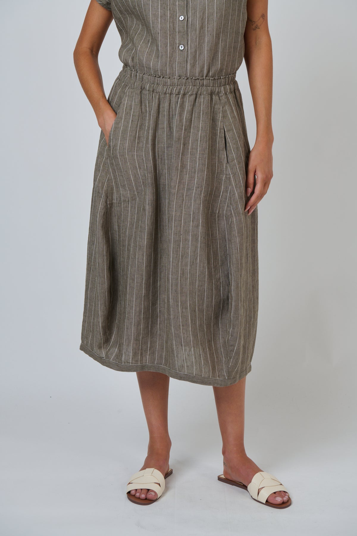 Naturals by O & J - Gabby Linen Skirt