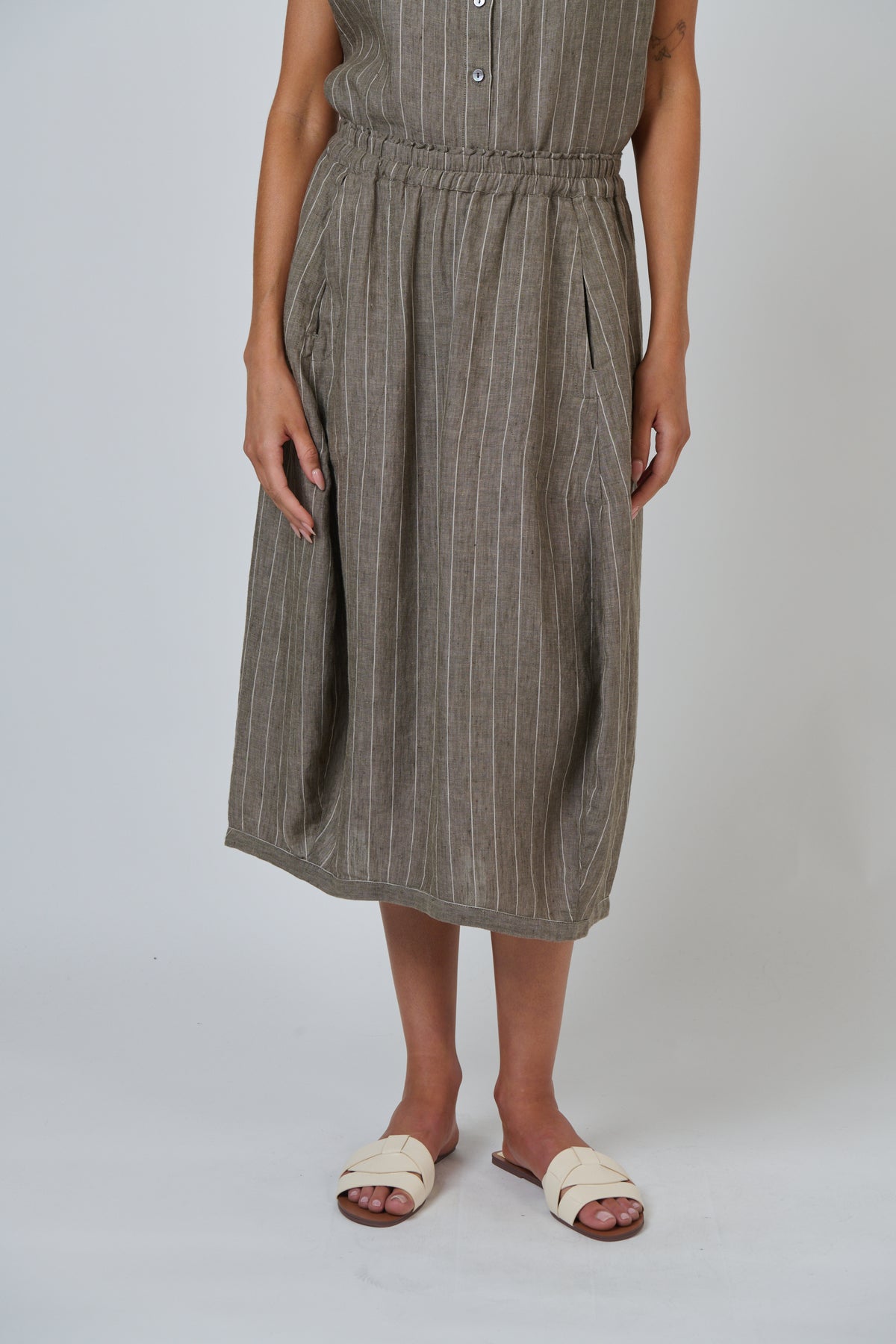 Naturals by O & J - Gabby Linen Skirt