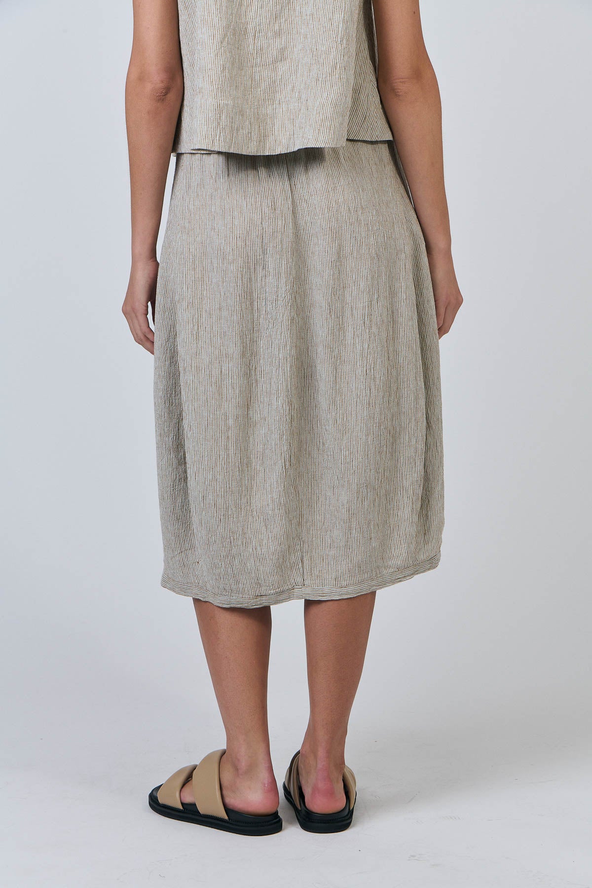 Naturals by O & J GA639 Linen Skirt in Blister
