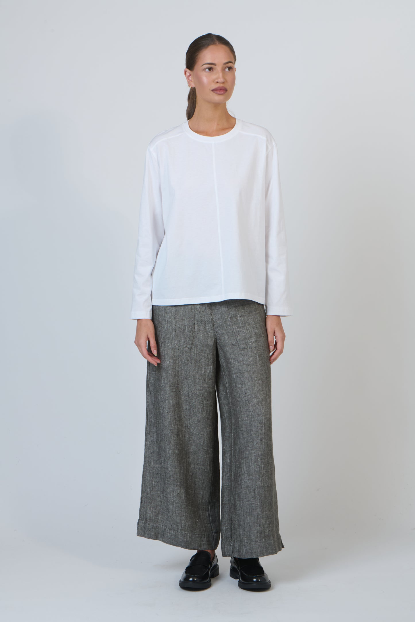 Naturals by O & J GA667 Ladies Top in White