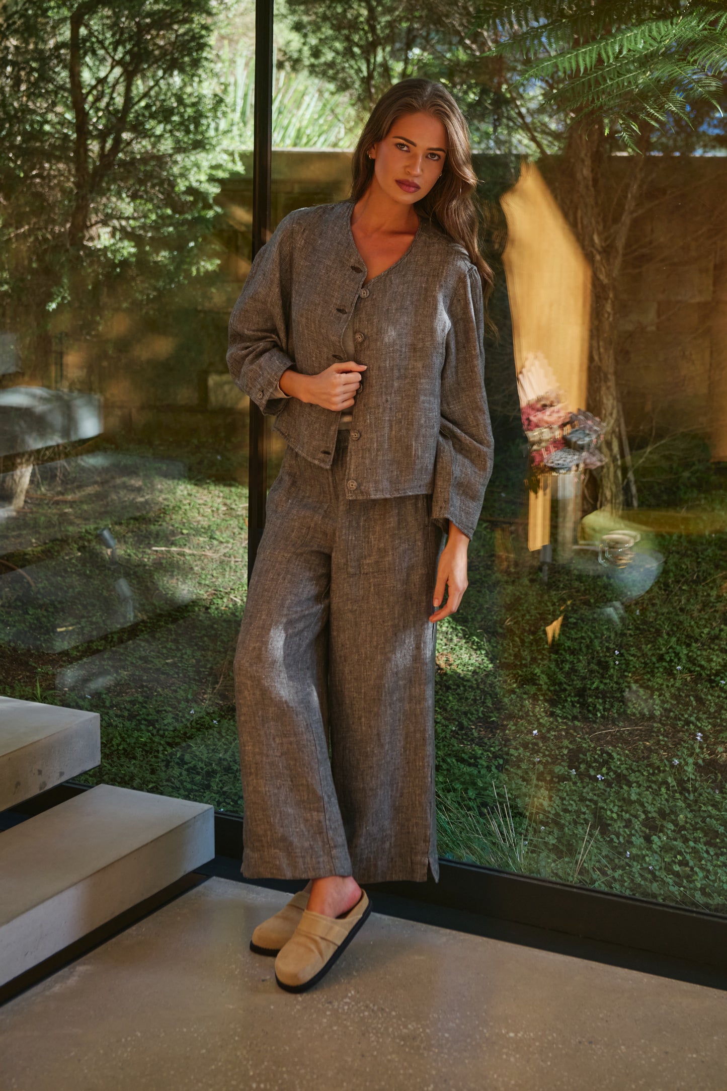 Naturals by O & J GA578 Ladies Pant in Tarragon