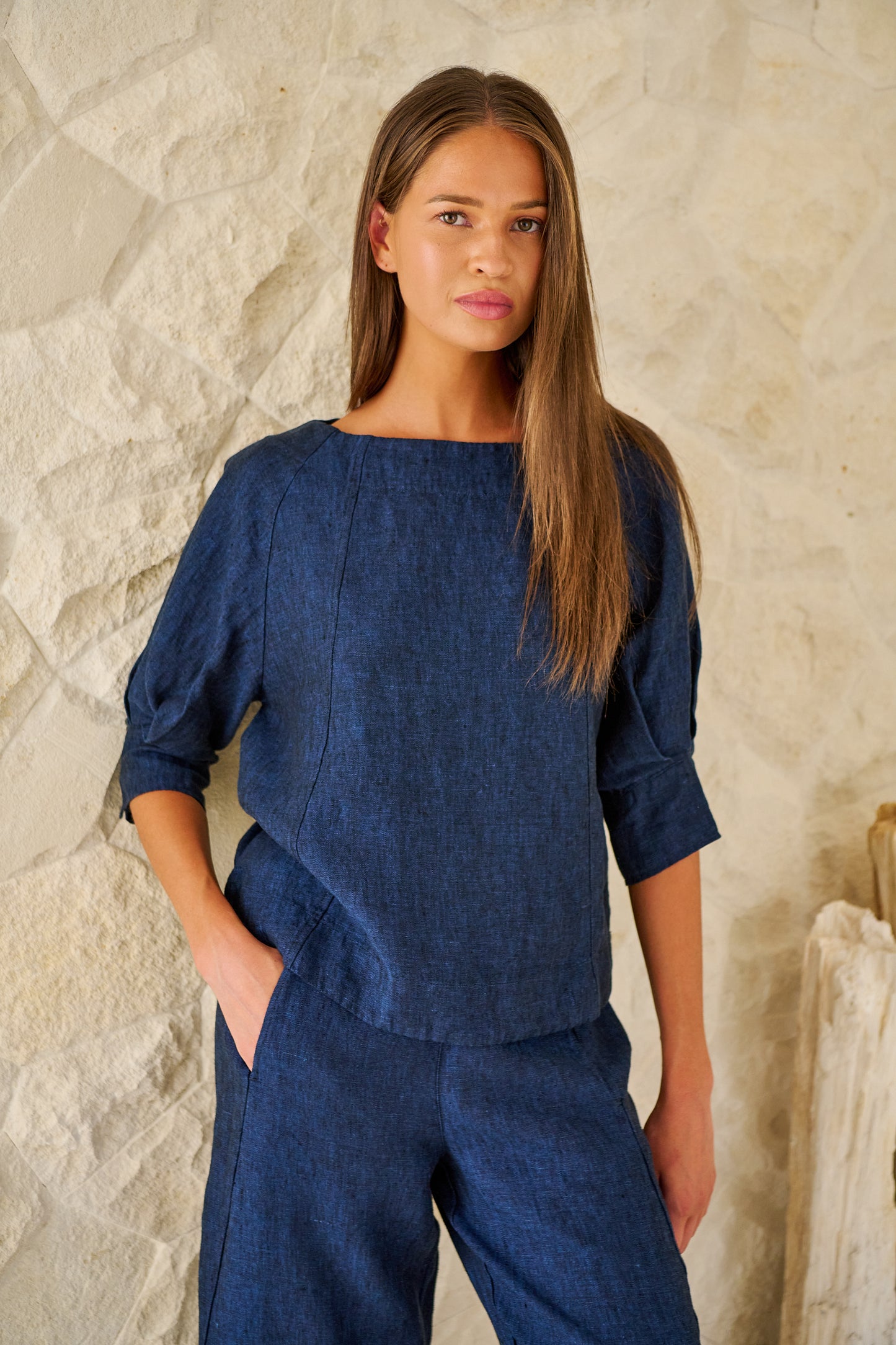 Naturals by O & J - Lani Linen Top