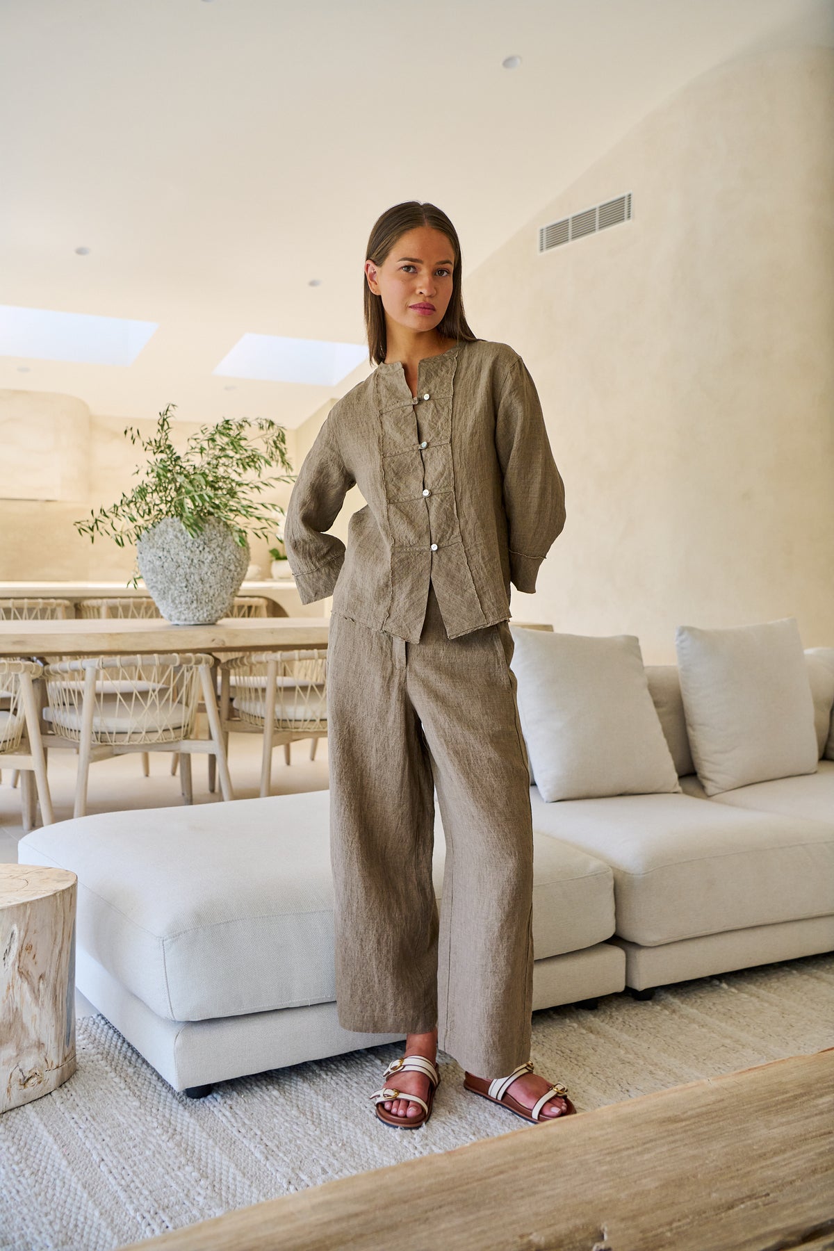 Naturals by O & J - Emma Linen Pant