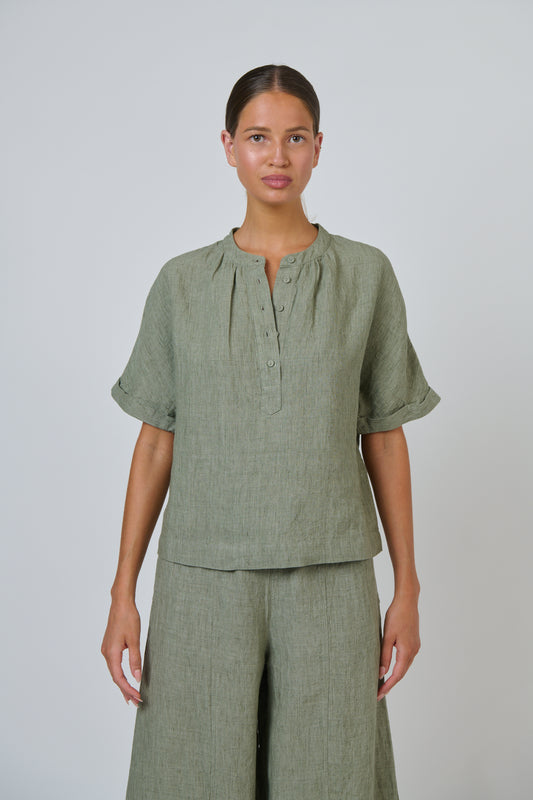 Naturals by O & J - Margo Linen Top