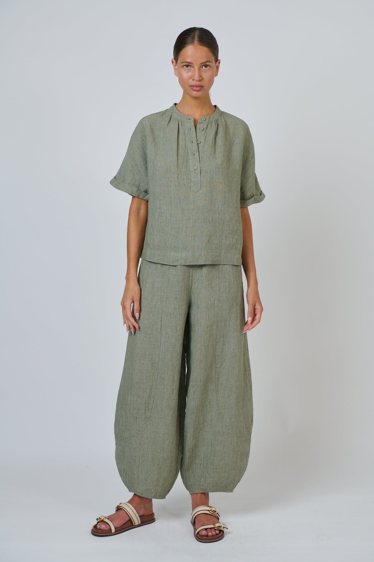 Naturals by O & J - Margo Linen Top
