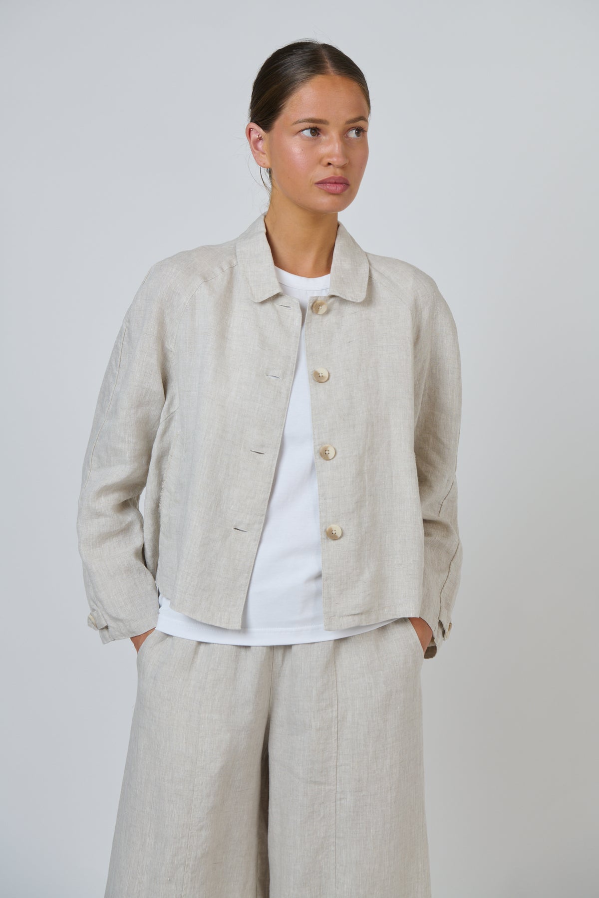 Naturals by O & J - Bel Linen Jacket