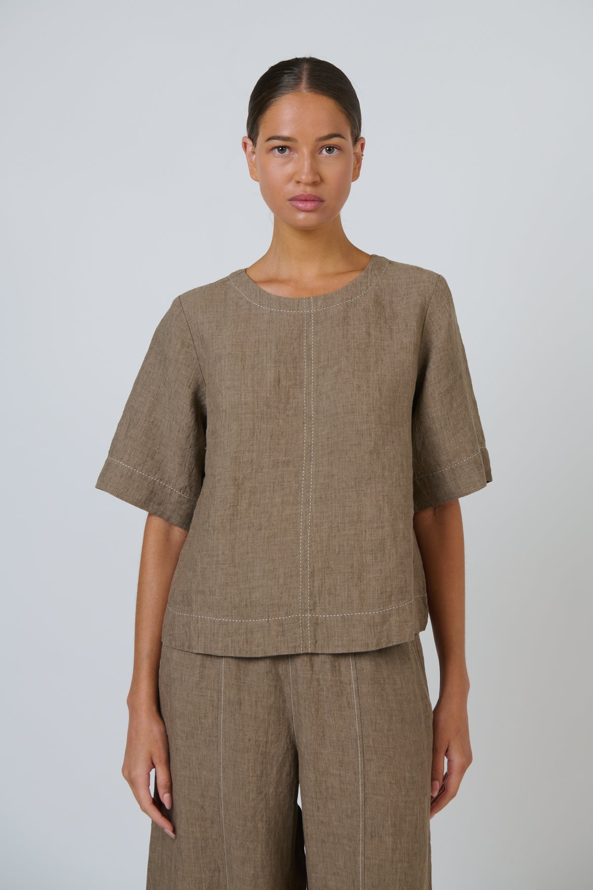 Naturals by O & J - Skye Linen Top
