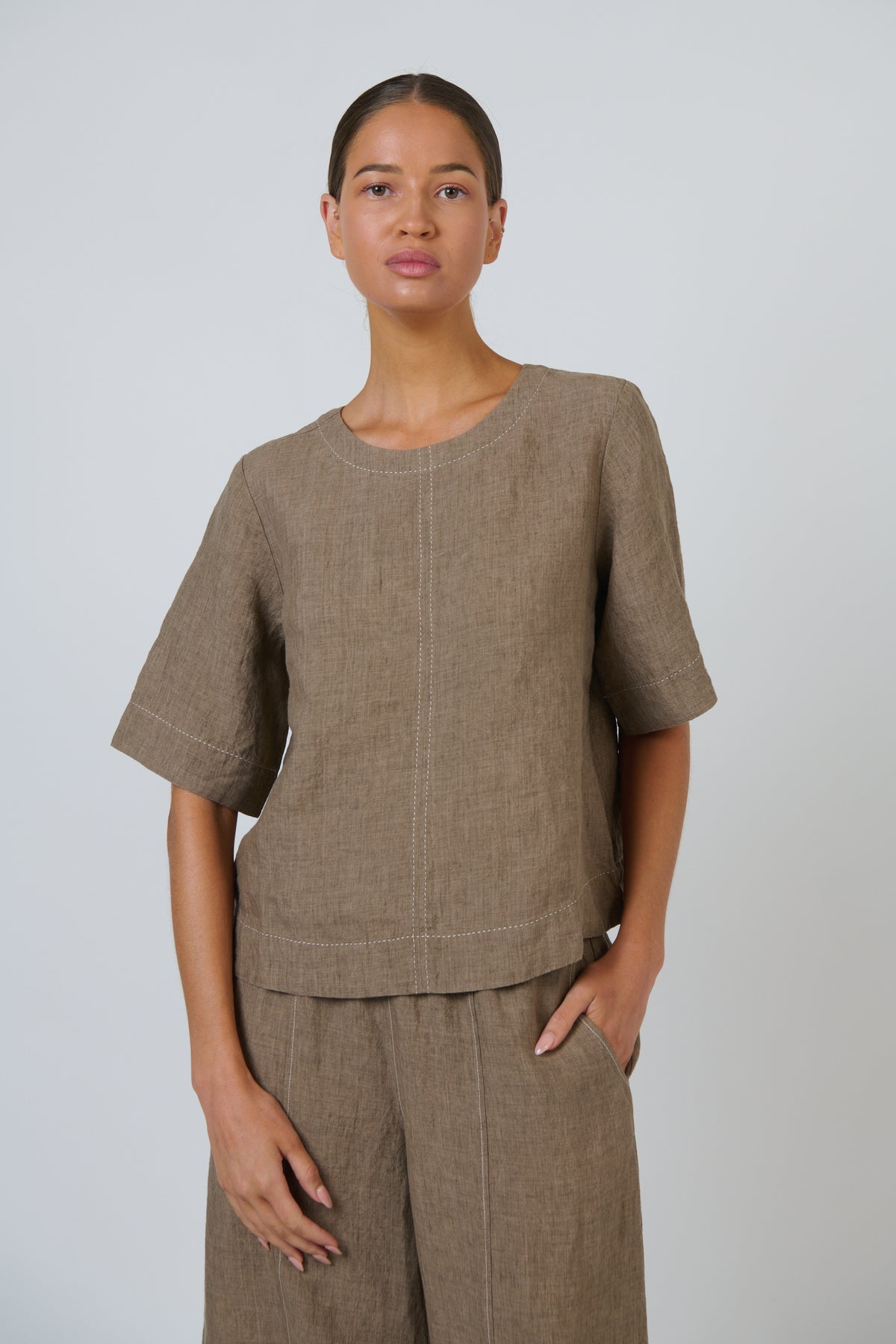 Naturals by O & J - Skye Linen Top