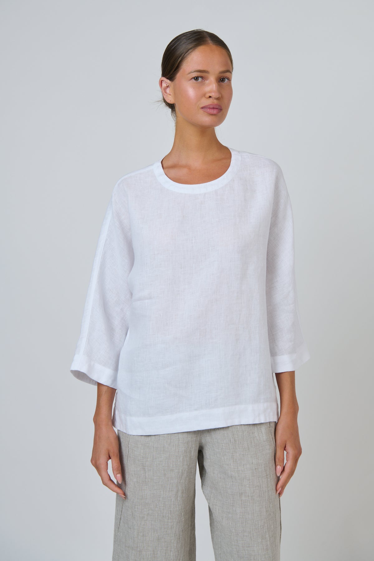 Naturals by O & J - Rose Linen Top