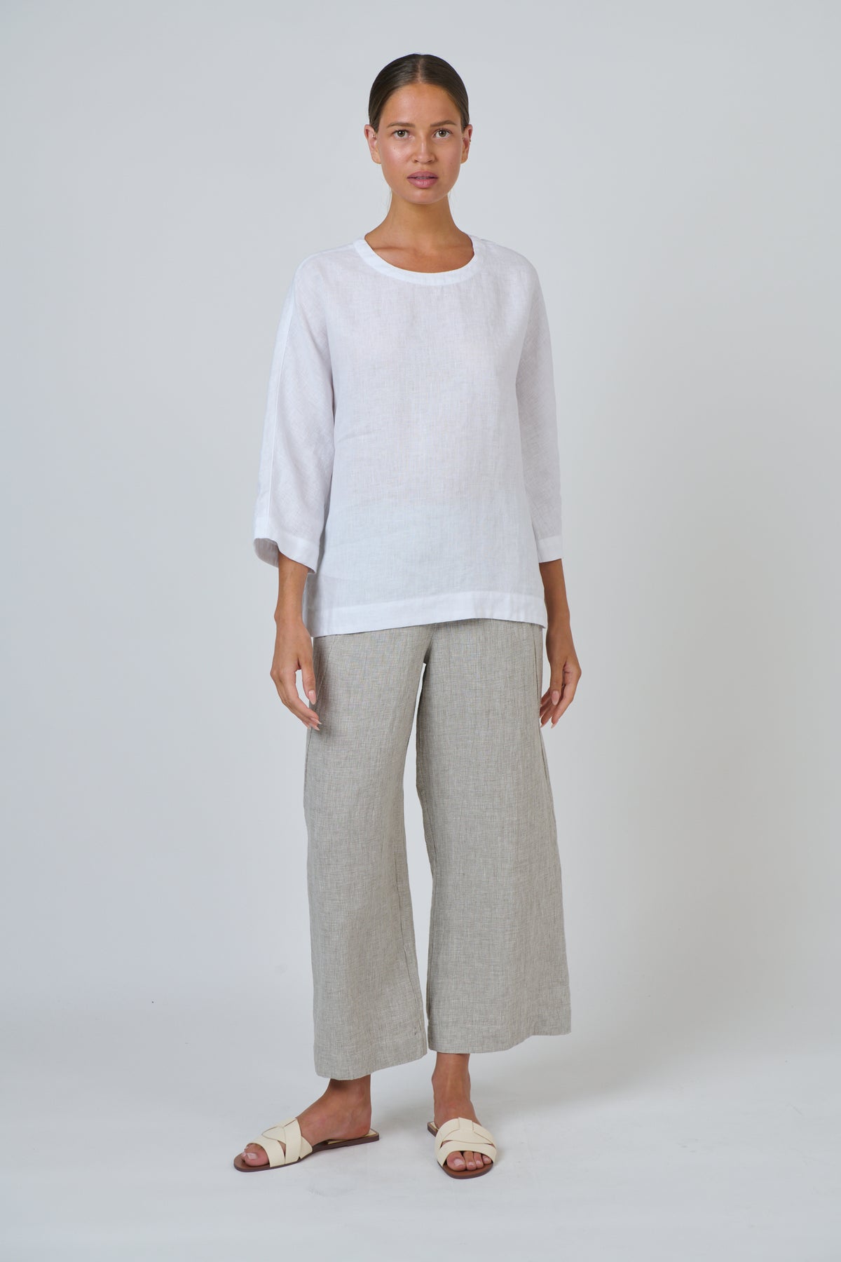Naturals by O & J - Rose Linen Top