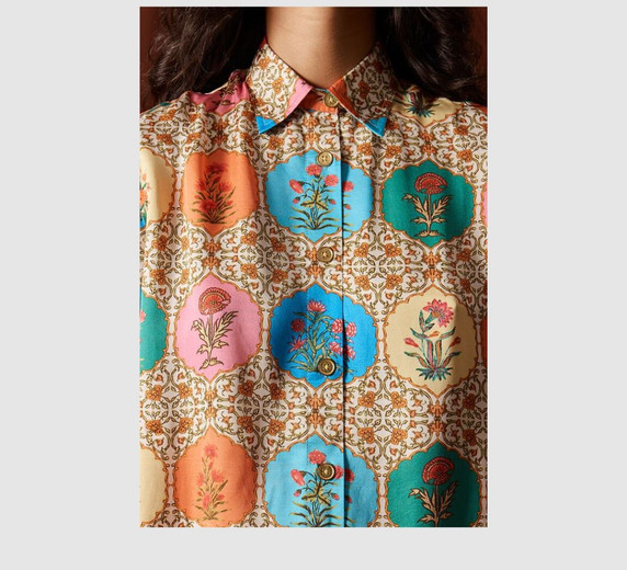 RubyYaya Marigold Shirt in Multi
