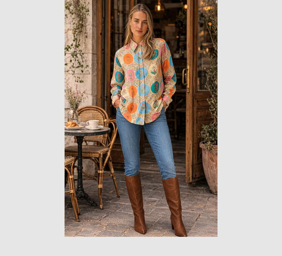 RubyYaya Marigold Shirt in Multi