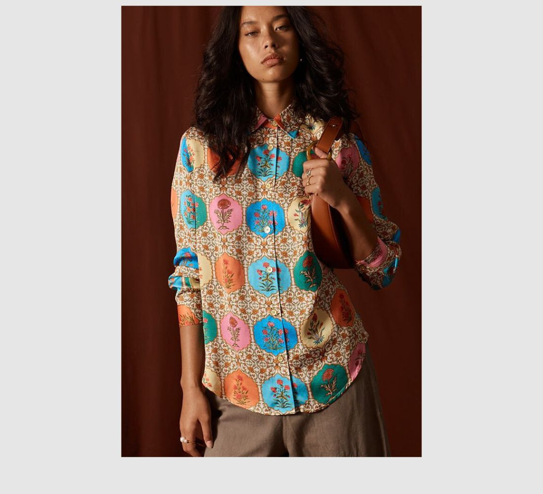 RubyYaya Marigold Shirt in Multi