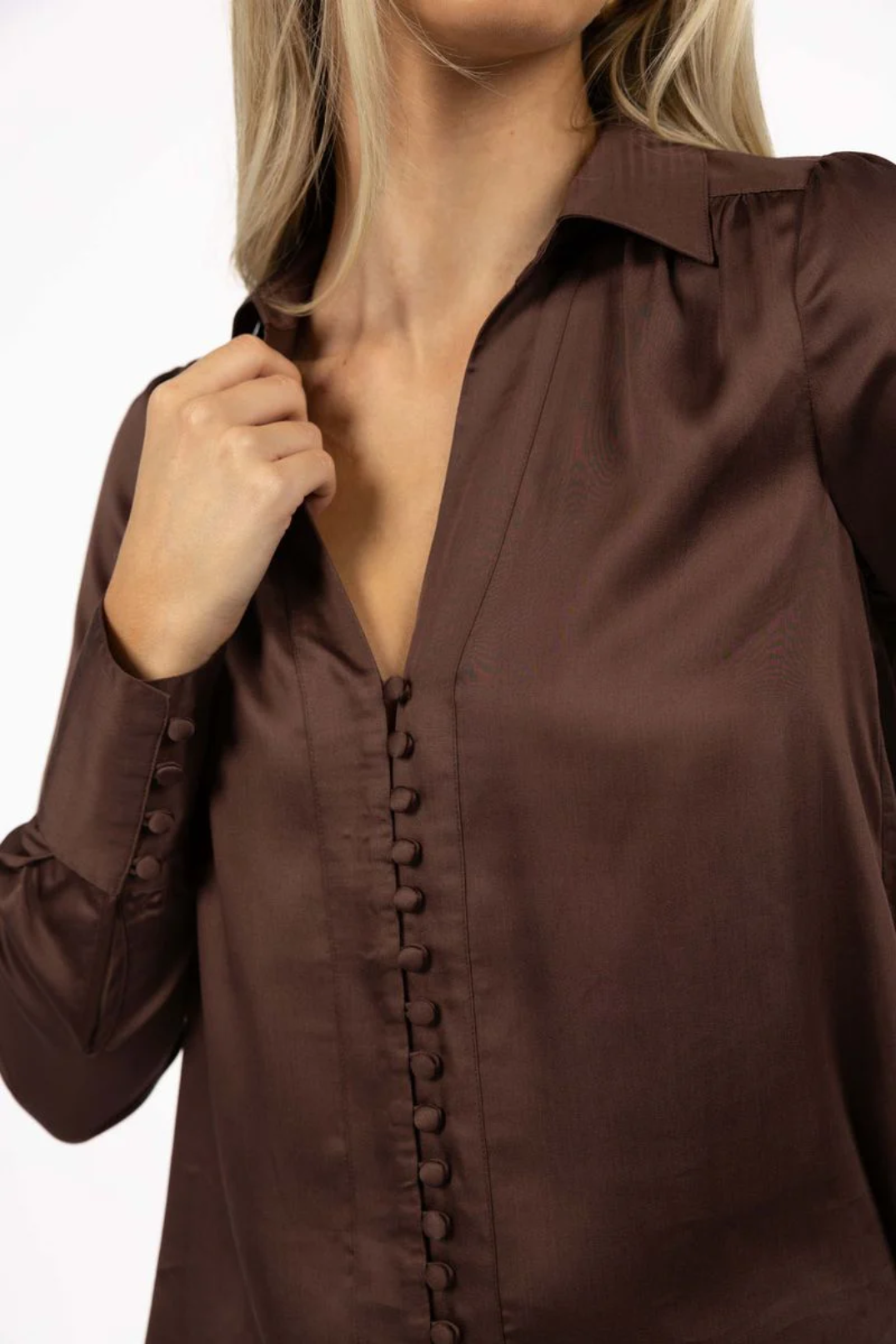 Humidity Poppy Shirt in Cocoa