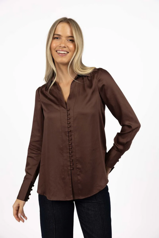 Humidity Poppy Shirt in Cocoa