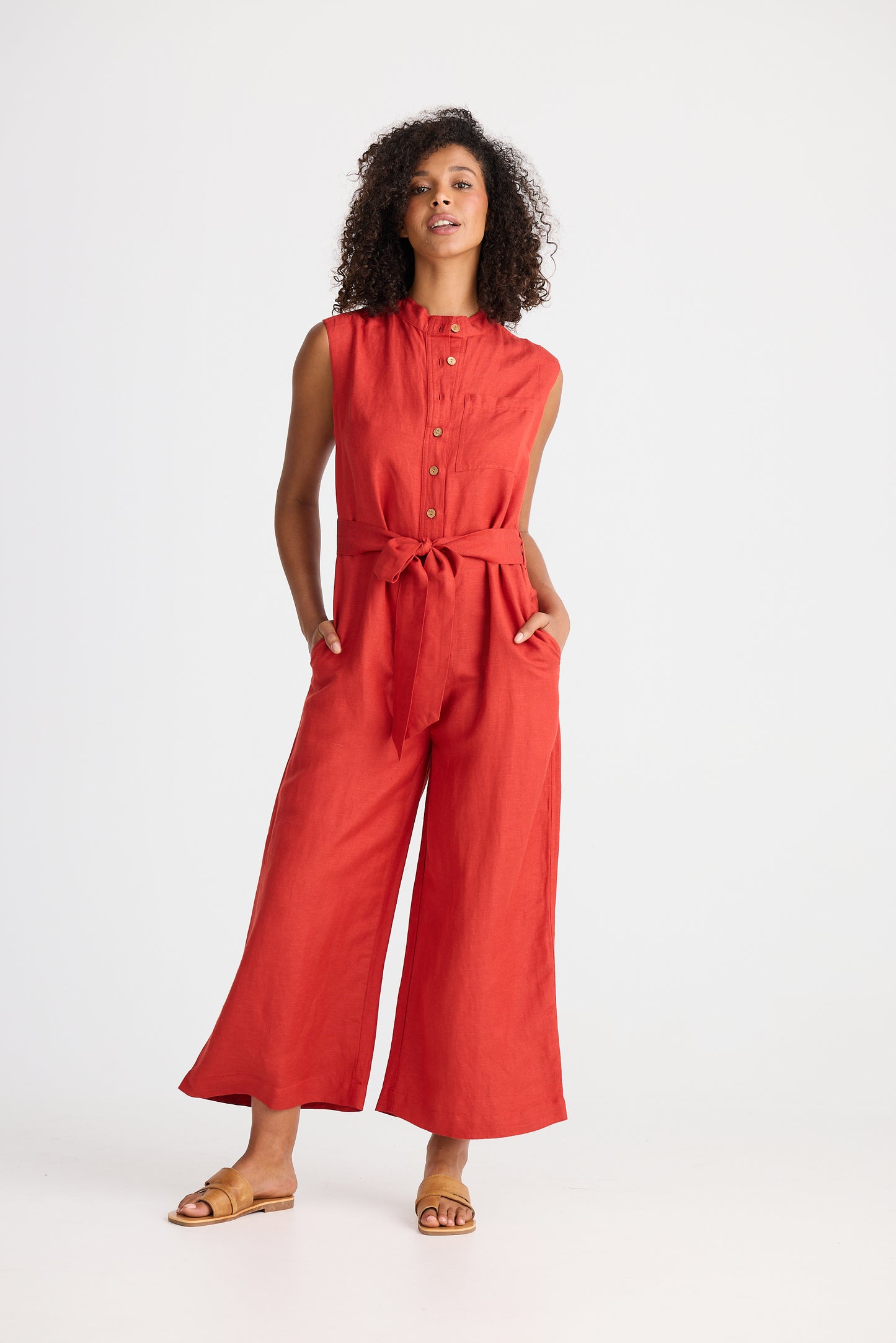 Shanty Isola Jumpsuit in Cherry