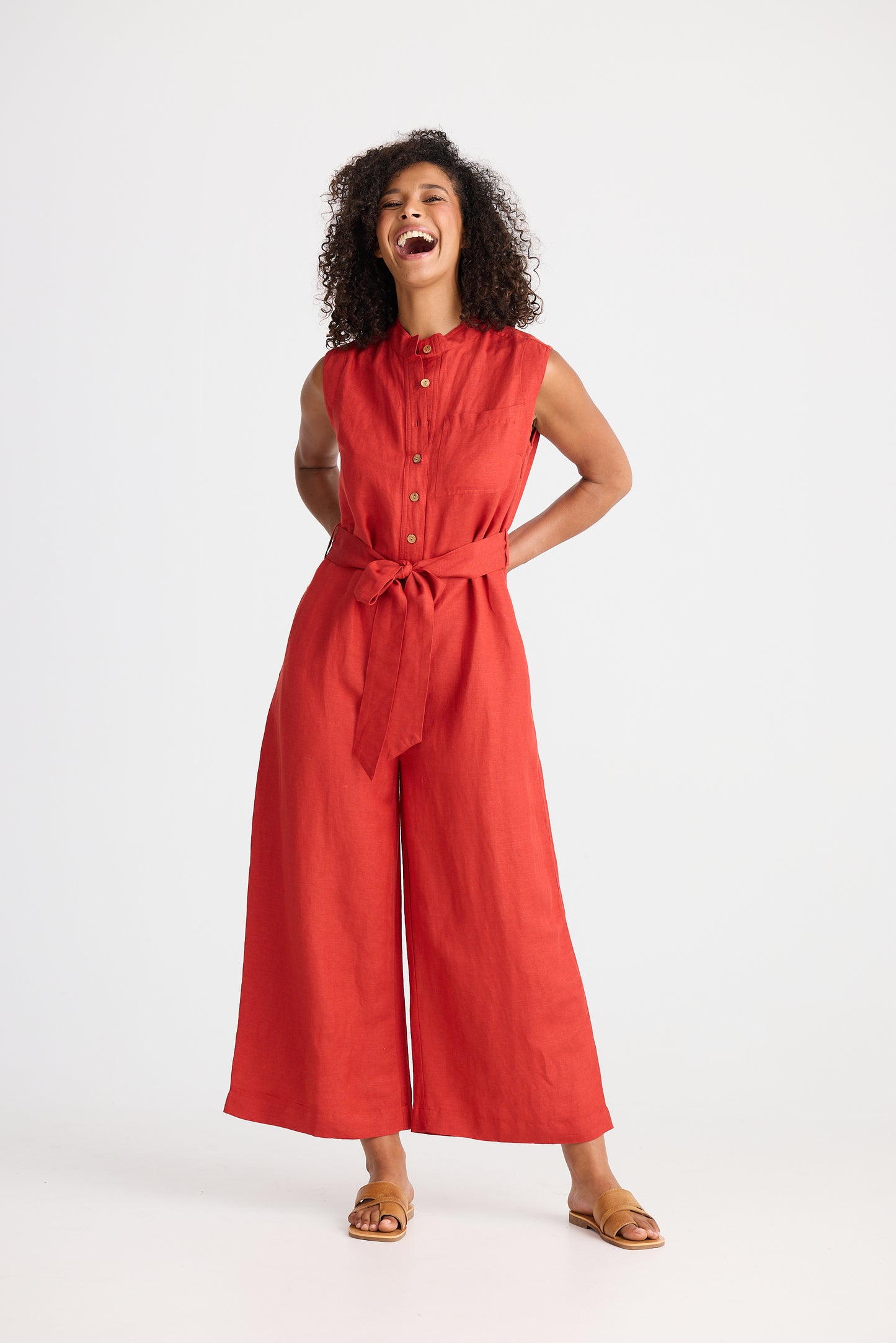Shanty Isola Jumpsuit in Cherry