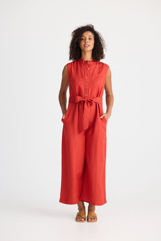 Shanty Isola Jumpsuit in Cherry