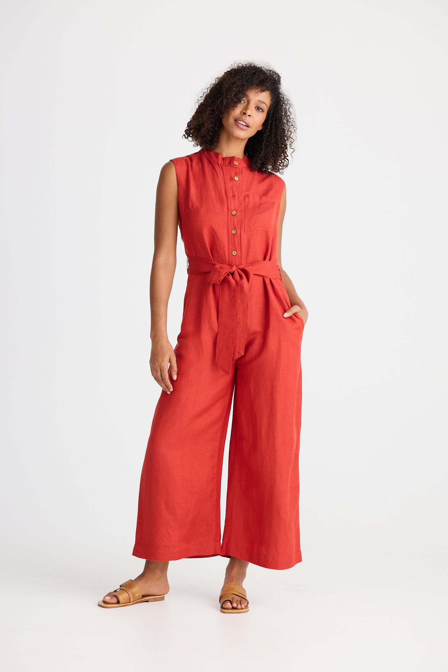 Shanty Isola Jumpsuit in Cherry