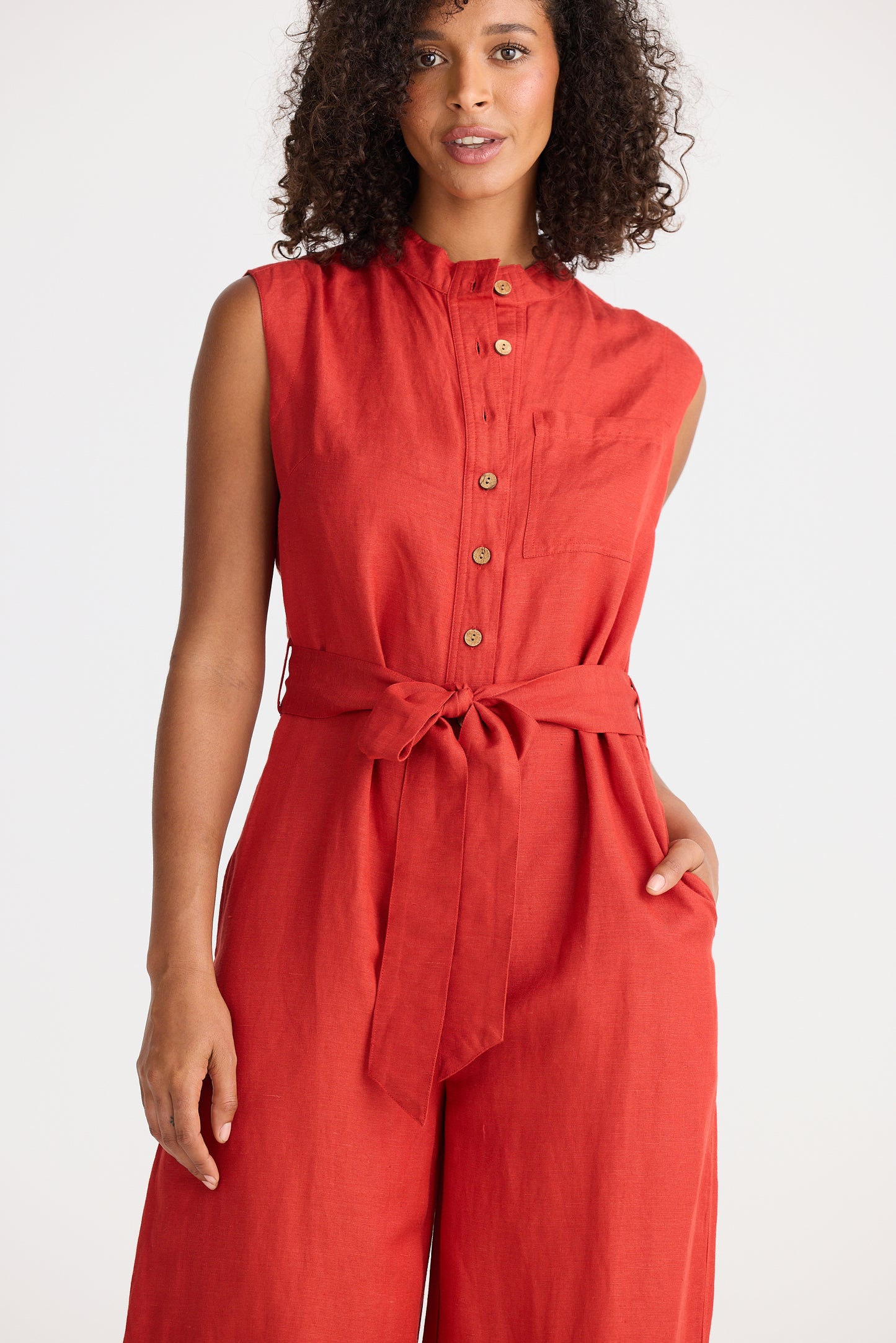 Shanty Isola Jumpsuit in Cherry